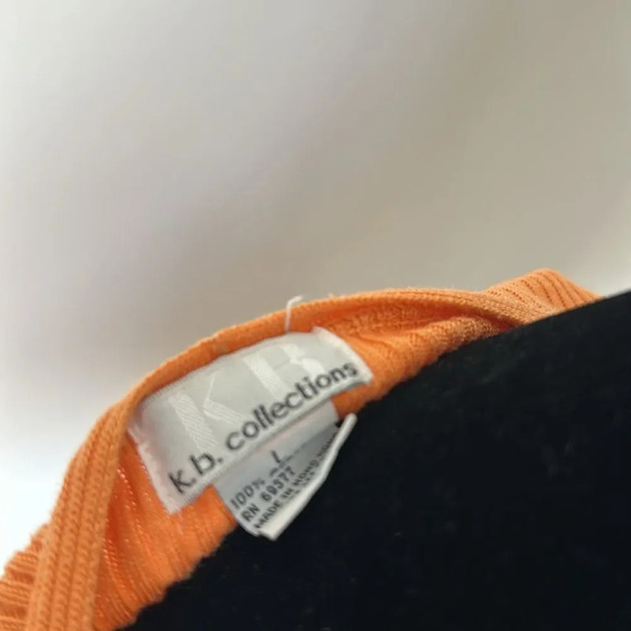 k.b collections long sleeve button down Orange Cardigan - Picture 8 of 8